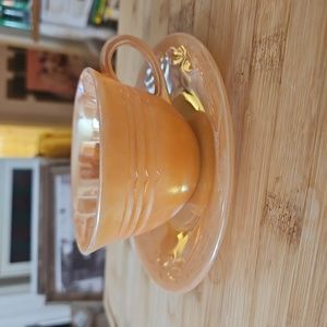 Vintage fire king cup and saucer